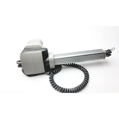 Silver and black skf actuation max30 200mm linear actuator with coiled cable for electric gate opener