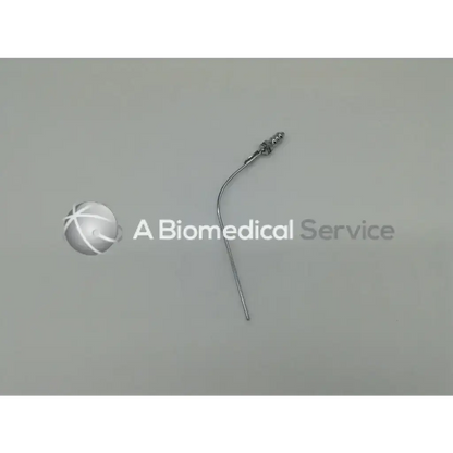 Sklar 50-2008 frazier suction tube lot of 2 metallic curved surgical suction tube with threaded tip and smooth shaft