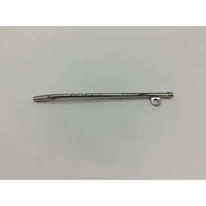 Silver-colored urinary drainage catheter premium straight tip made of chrome plated stainless steel by sklar 85-2216