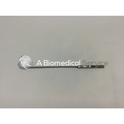 Silver kevorkian–younge curettes with basket ad5-12 featuring a spherical cross-hatched head and slender metallic shaft