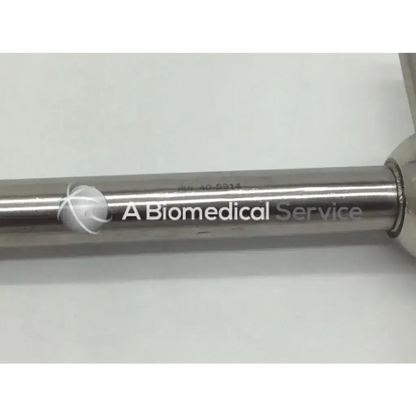 A sleek metallic cylindrical sklar instrument made of polished stainless steel for meyerding hip and shoulder skid use