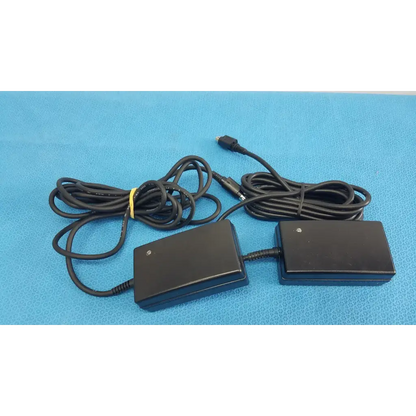 Black rectangular sl power ault medical power supply menb1020a0900b02 with coiled cables and usb connectors lot of 2
