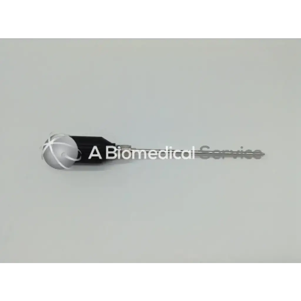 Smith & Nephew 5.0 mm cannulated obturator with delrin handle and atomic design spherical grip in black and silver