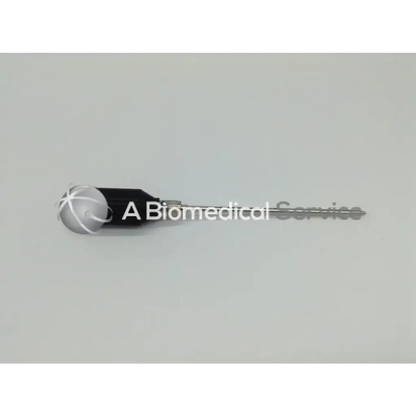 Smith & Nephew 5.0 mm cannulated obturator with delrin handle and atomic design spherical grip in black and silver