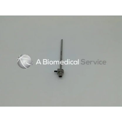Silver surgical hip access cannula with slender shaft and threaded connector for arthrogarde hip by Smith & Nephew
