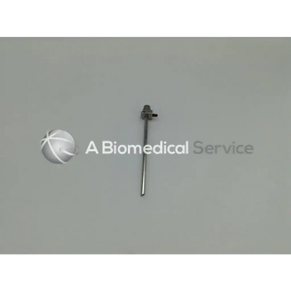 Silver arthrogarde hip access cannula with slender metallic shaft and threaded cylindrical head by smith & nephew
