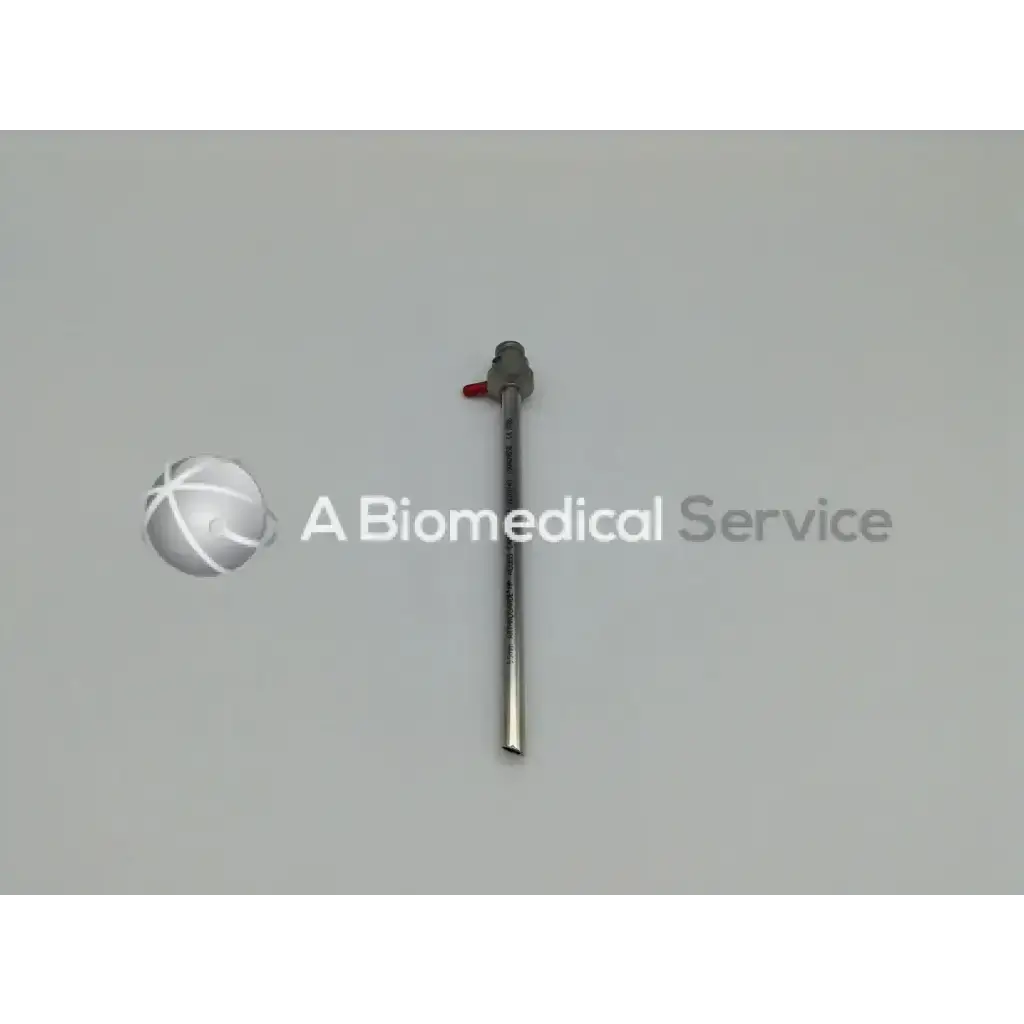Smith & Nephew 72201743 arthrogarde hip access cannula with metallic shaft and gray handle with red valve, 5.5mm