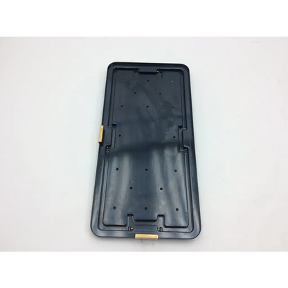Black plastic nephew acufex graftmaster phone case with gold-colored hinge accents for secure protection
