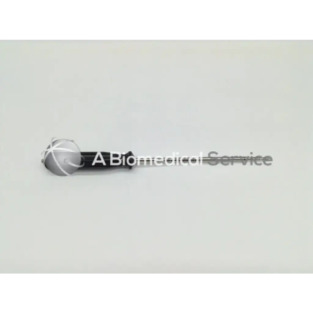 Silver and black arthrocare opus speedscrew punch tap with spherical head and intersecting lines for orthopedic use