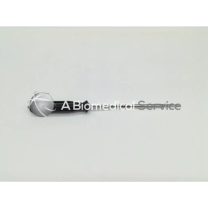 Silver and black arthrocare opus speedscrew punch tap with spherical head and intersecting lines for orthopedic use