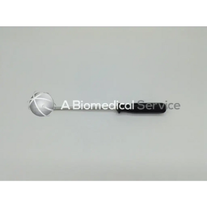 Silver spherical massage ball with black handle made of medical-grade stainless steel for arthrocare opus speedscrew tap