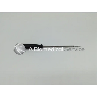 Black-handled arthrocare opus speedscrew punch tap with a metallic shaft for orthopedic surgical use 5.5mm