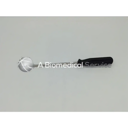 Silver spherical metal anchor extraction tool with black handle by smith & nephew for precise extraction tasks