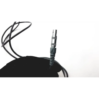 Silver and black audio cable connector with textured grip for smiths medical cadd solis remote 21-2186-25 cable