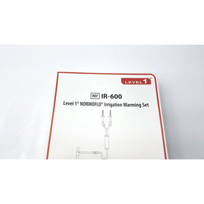 Level 1 normoflo irrigation warming set ir-600 by smiths medical in white box with red border for irrigation warming use