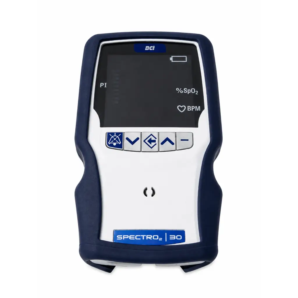 Blue and white smiths medical ww1030 spectro2 30 pulse oximeter biomed certified with digital spo2 and bpm display