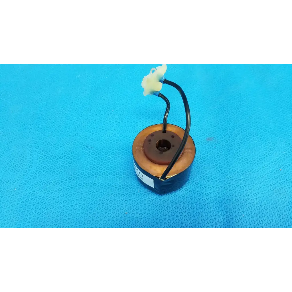 Black-coated solenoid actuator electromagnetic coil with copper core and white terminal cap for topcon retinal camera