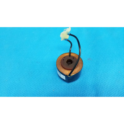 Black-coated solenoid actuator electromagnetic coil with copper core and white terminal cap for topcon retinal camera