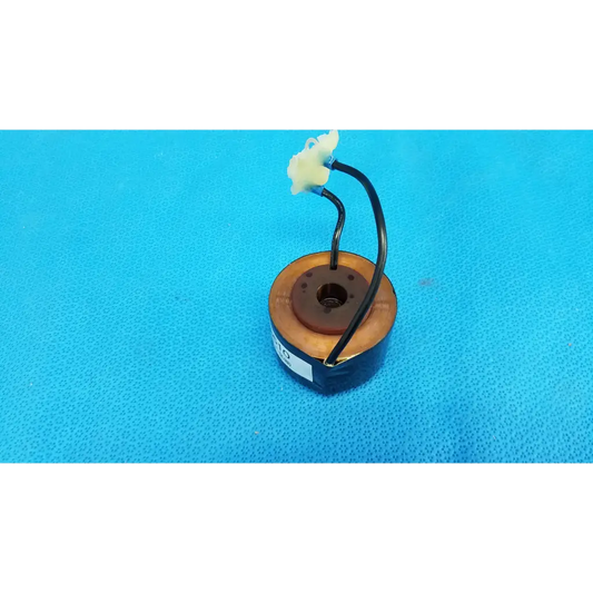 Black-coated solenoid actuator electromagnetic coil with copper core and white terminal cap for topcon retinal camera