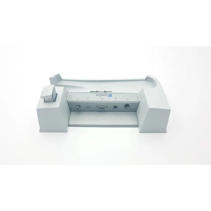 Gray sonosite ilook docking station charger p02414-03 with multiple ports and sleek modern design backside view