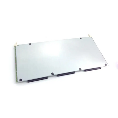Silver sony control board panel with black mounting brackets and corner fasteners for bbca2-7 laptop back side