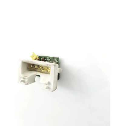 White plastic electrical connector housing with green circuit board and gold terminals for sony board bbcb3-10c 22523sm