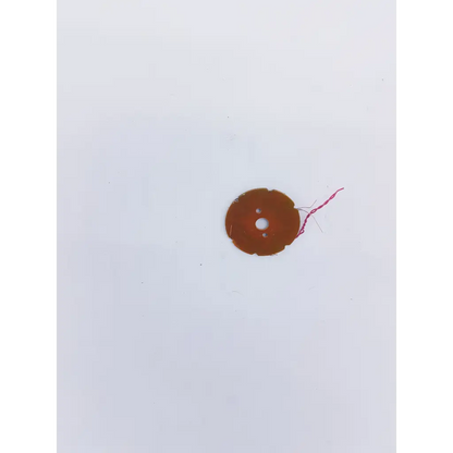 Sony DBH-40A round brown plastic button with central and perimeter holes for spacelabs mpc860 cpu nibp assembly board use