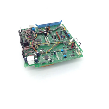 Green printed circuit board sony dr-118 board with electronic components and colored wires for bbcc2-4 use