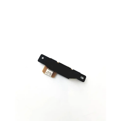 Black rectangular usb connector assembly with flexible ribbon cable and metallic contacts for sony ptc-42 board