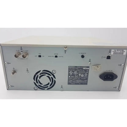Sony uf-986ad professional video generator with silver metallic casing and control knobs for hybrid graphic printer use