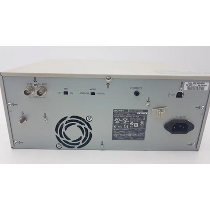 Silver sony up-9804d video signal generator back side with ports and vent for sony up-990ad hybrid graphic printer use