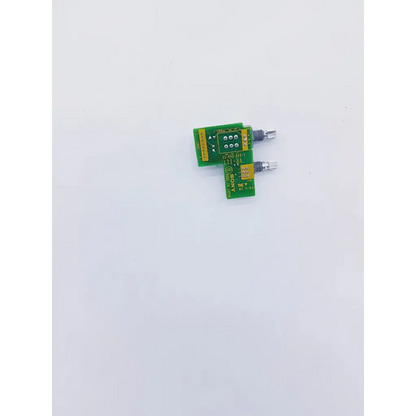 Sony VR 117 1-640-044-11 board with green circuit boards silver knobs and yellow labels featuring spacelabs mpc860 cpu nibp assembly board components