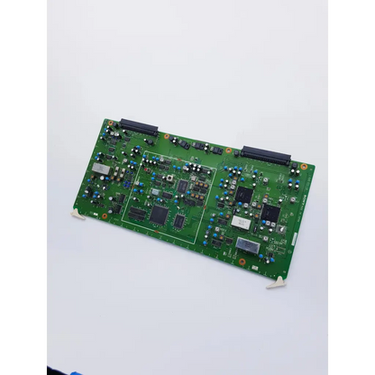 Sony vra-3 circuit board assembly with black and blue components featuring spacelabs mpc860 cpu nibp assembly board