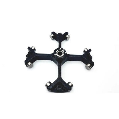 Black sorvall heracus tool swinging bucket rotor with four arms and silver bearings for max 4600 rpm use