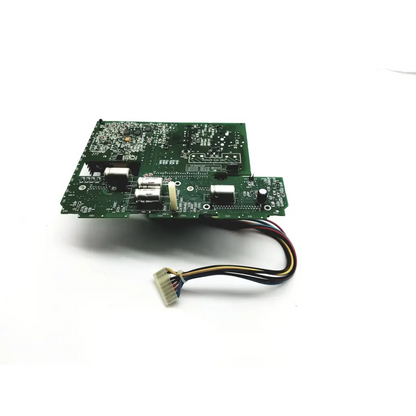 Green printed circuit board with electronic components and multi-colored connector for spacelabs 670-0448 power supply board