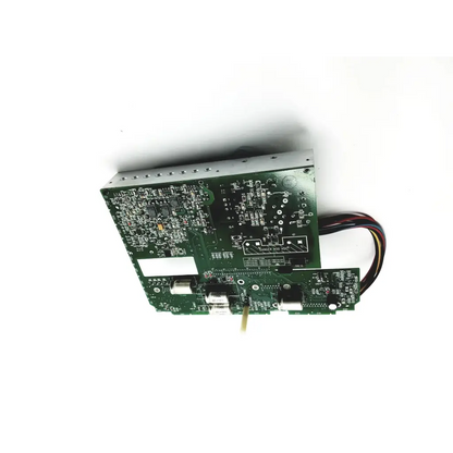 Green circuit board power supply board with silver metallic components and black wiring for spacelabs 670-0448 supply board