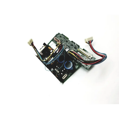 Black and green spacelabs 670-0448 power supply board with multiple connectors and wires for power supply use