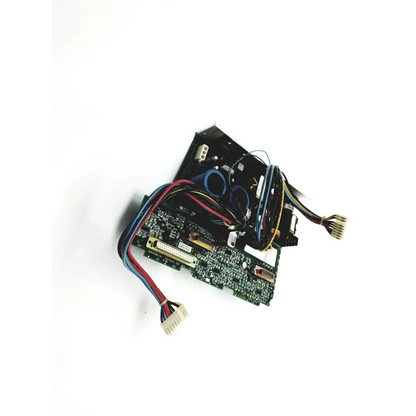 Black and green Spacelabs 670-0448 power supply board with multiple colored cables attached for computer use
