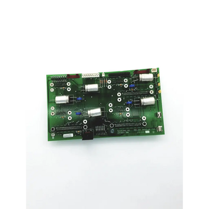 Spacelabs 670-0750-00 rev h green circuit board with silver capacitors and black connectors for bbdg5-4 22523sm use
