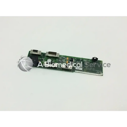 Green rectangular circuit board with multiple connectors and electronic components for spacelabs monitor parts p n 670-1298-00 rev e