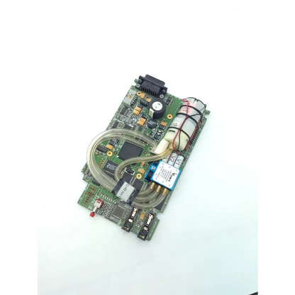 Green circuit board of spacelabs 90496 multi parameter module with transparent tubing for biomedical service and replacement parts
