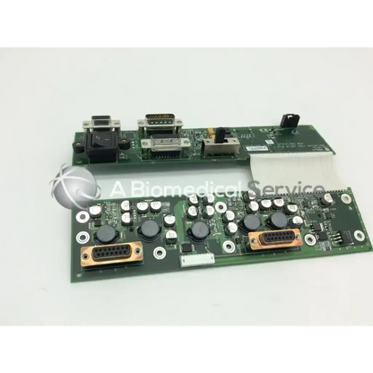 Green backplane pcb sdlc with multiple connectors and components for spacelabs healthcare 670-1298-00 device