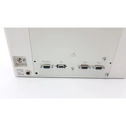White spacelabs healthcare ultraview patient monitor backside showing sdlc rs-232 and usb ports