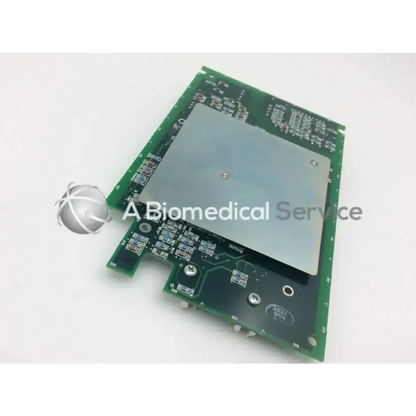 Green pcb circuit board with silver metallic heat sink by spacelabs medical model 670-0491-03 rev e