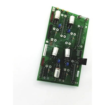 Green spacelabs pcb assy backplane with silver capacitors and black integrated circuits for assy backplane pcms 670-0349