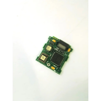 Green circuit board with black and gold components of spacelabs recorder cpu 670-0624 for medical data recording