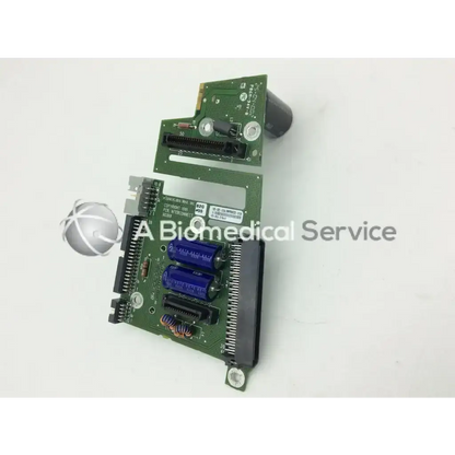 Green circuit board pcb with blue capacitors and black connectors for spacelabs ultraview sl patient interconnect board