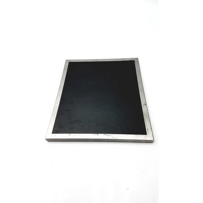Silver-framed monitor with black screen shown with spectroline 10x12 radiographic 10x12 radiographic cassette product