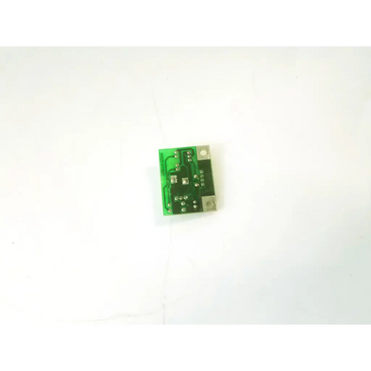 Green rectangular ssc-3 ba02 ir board with silver soldered components and metallic connectors for electronic use