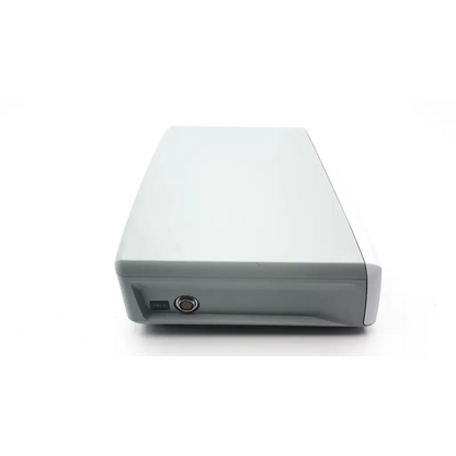 Gray plastic cash register with circular port and button front panel for st jude medical h702475 ensite precision use